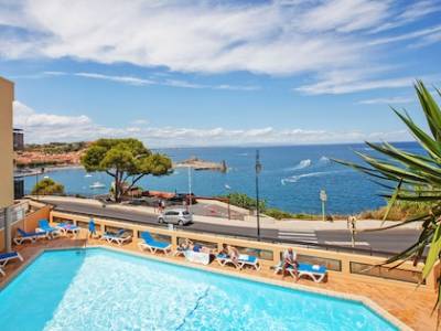Residentie Les Balcons de Collioure 2 volwassenen + 2 kinderen(jonger dan 12 jaar) - Slaaphoek - Terras/balkon - Uitzicht op zee -Gerenoveerd