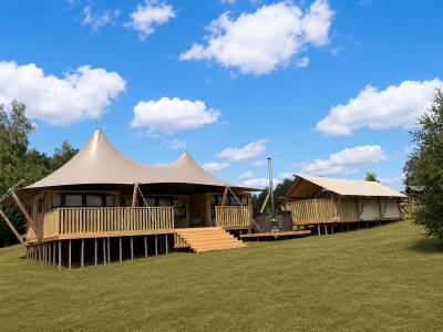 Glamfield Lodge Deluxe met hottub | 6 Pers.