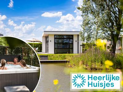 Chalet voor 4 personen met bubbelbad op vakantiepark Westerkogge