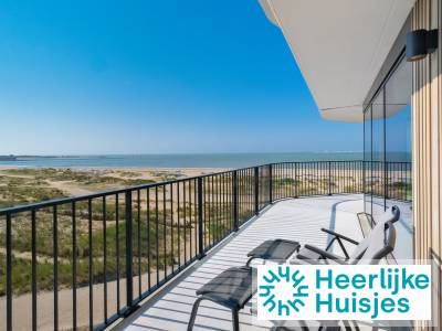 Comfortabel 6-persoons hoekappartement met uitzicht over de Noordzee in Breskens