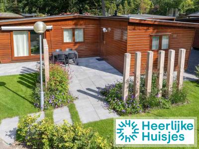 Chalet voor 5 personen met zonnige ligging op een vakantiepark op de Veluwe