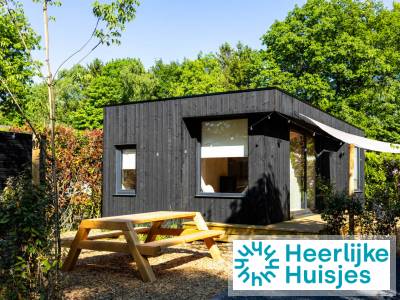 Modern tiny house voor 4-personen met veranda en uitzicht op natuur Veluwe