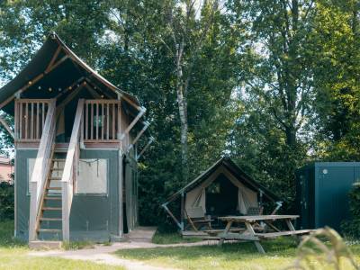 Safaricottage XS met privé sanitair | 4 personen