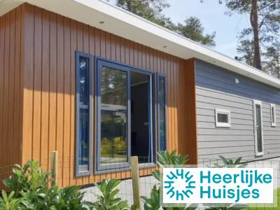Ruim 6-persoons chalet met veranda en tuin op groen vakantiepark op de Veluwe