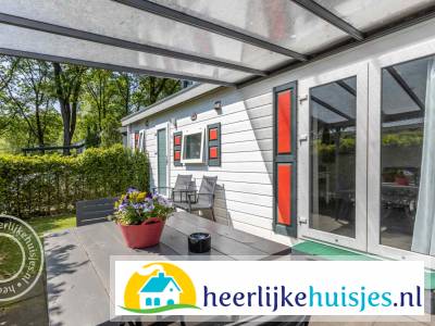 Gezellige 2 persoons chalet met bubbelbad en sauna op een unieke locatie op de Veluwe