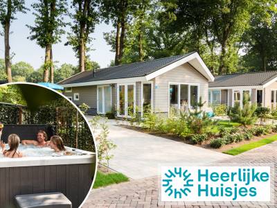Gezellig 4-persoons vakantiehuis met buitenspa op vakantiepark midden op de Veluwe