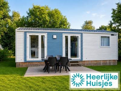 Leuke 6 persoons mobile home op Vakantiepark Baalse Hei in het Belgische Turnhout.