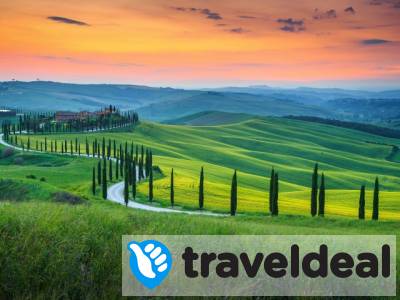 Fly & drive door Toscane incl. vlucht, ontbijt en huurauto