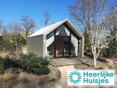 Sfeervol 2-persoons Tiny House op vakantiepark Bad Hoophuizen aan het Veluwemeer