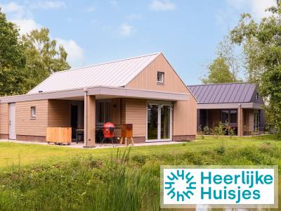 Gelijkvloerse vakantiewoning voor 4 personen op vakantiepark in Drenthe
