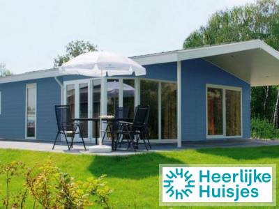 Chalet voor 6 personen met overdekt terras op vakantiepark bij de Veluwe
