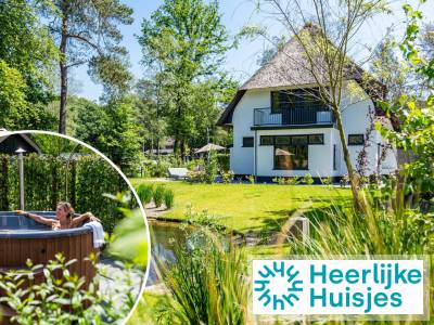 Luxe villa voor 8 personen met hottub gelegen op vakantiepark midden op de Veluwe