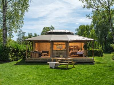 Safarisuite met privé sanitair | 5 pers.