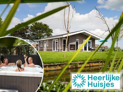 Modern vakantiehuis voor 6 personen met buitenspa op Parc de Ijsselhoeve