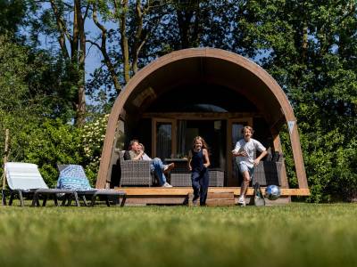Luxe Lodgetent XL met privΓ© sanitair | 4 pers.