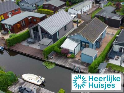 4 persoons chalet met serre aan het water nabij Medemblik