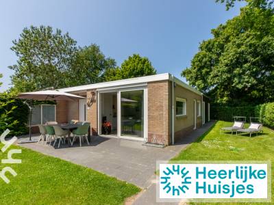Luxe 6-persoons bungalow met infraroodsauna en vlak bij het strand