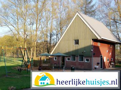 Mooi 12 persoons vakantiehuis midden in het bos in Drenthe met hottub