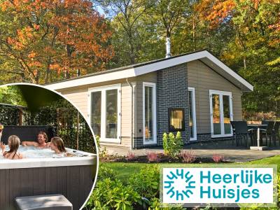 Luxe 6 persoons vakantiehuis met buitenspa op Vakantiepark Beekbergen in de Veluwe