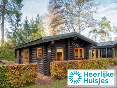 Houten chalet voor 5 personen in bosrijk gebied