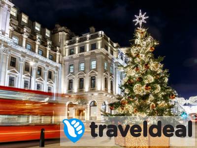 Bewonder de verlichte winkelstraten in Londen met kerst incl. vlucht