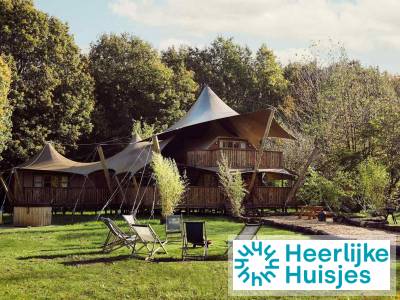 Spectaculair glampingverblijf met hottub voor 6 personen in Zeewolde, bij Horsterwold