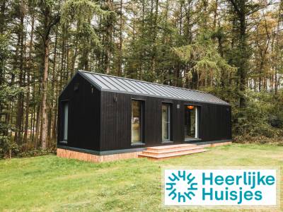 2 persoons cabin met zicht op het bos op vakantiepark Wilsumer Berge