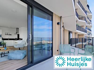 Comfortabel 4-persoonsappartement met balkon, zeezicht en ligging bij strand en duinen