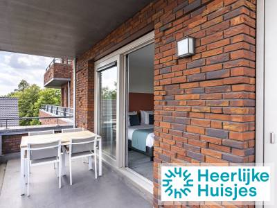 Stijlvol appartement met balkon voor 2 personen op een vakantiepark vlakbij Maastricht