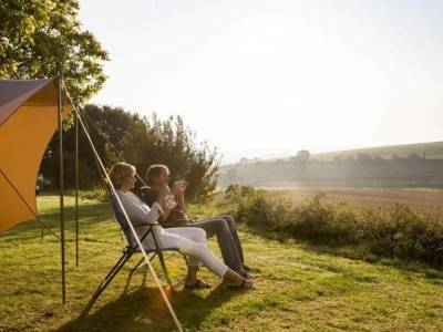 Kampeerplaats Comfort uitzicht