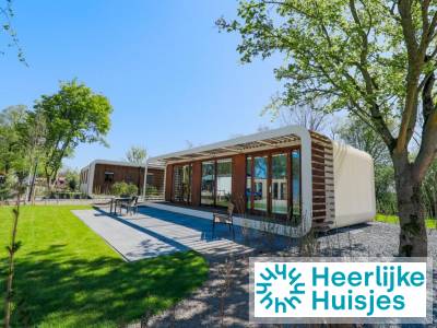 Luxe 2-persoons chalet met sauna en ligbad op een vakantiepark aan het Veluwemeer