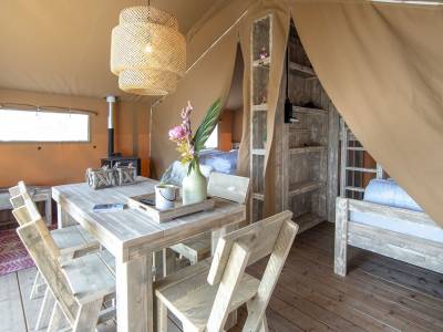 Safarilodge met prive sanitair | 5 personen