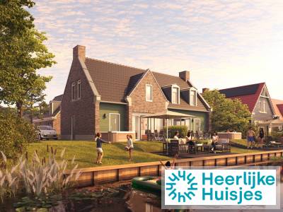 Luxe Wellnesswoning voor 4-personen met sauna en buitenspa aan het water bij Medemblik.