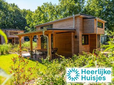 Tiny House voor 4 personen op vakantiepark Bad Hoophuizen aan het Veluwemeer