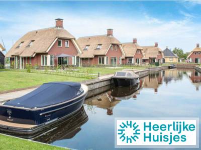 Ruime villa voor 6 personen aan het water in Friesland