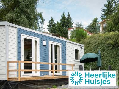Mooie 6 persoons mobile home op panorama camping in het hart van de Ardennen