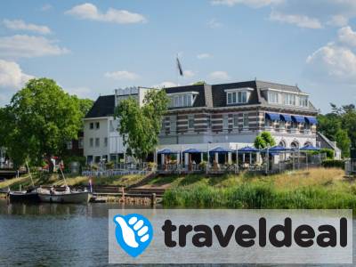 Verblijf in een 4*-hotel gelegen aan rivier de Vecht incl. ontbijt en toegang tot wellness