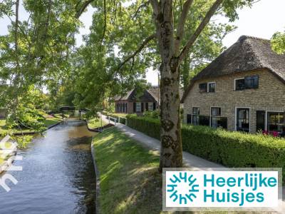 Prachtig 2 persoons vakantiehuis direct aan de dorpsgracht in Giethoorn, Overijssel