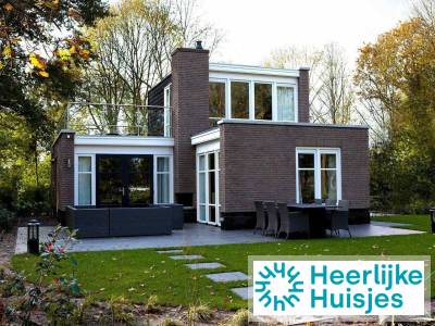 8 persoons vakantiehuis met dakterras en buitenhaard op vakantiepark Bad Hoophuizen.
